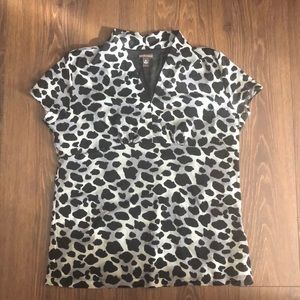 Dana Buchman animal print top